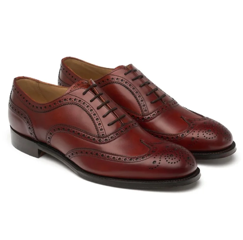 Sleek Sophistication Cheaney Arthur III Dark Leaf Hand Burnished Brogues
