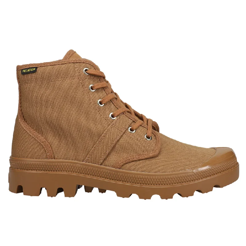 Classic Look Pallabrousse Round Toe Lace Up Boots