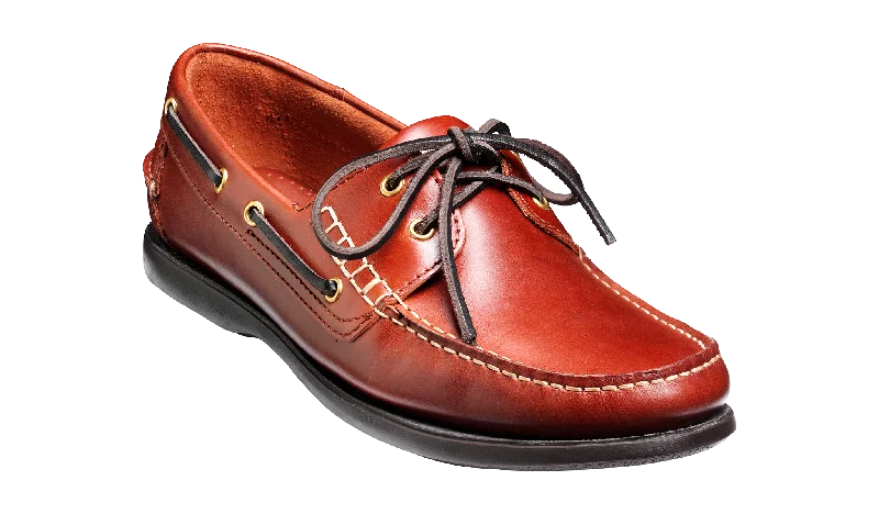 Vintage Style Barker Wallis Moccasin Shoe -  Brown Calf