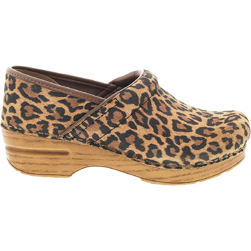 Opulent Appeal Women's Dansko Professional Clog Leopard Suede