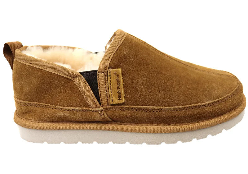Unique Texture Hush Puppies Leopold Mens Comfortable Wide Fit Slippers
