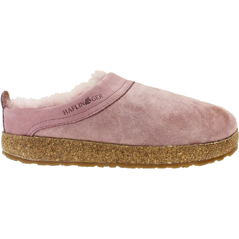 Graceful Poise Women's Haflinger Snowbird Rosewood Shearling