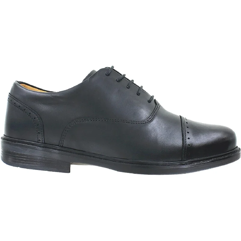 Elegant Design Men's Viktor Shoes Seattle Black Leather
