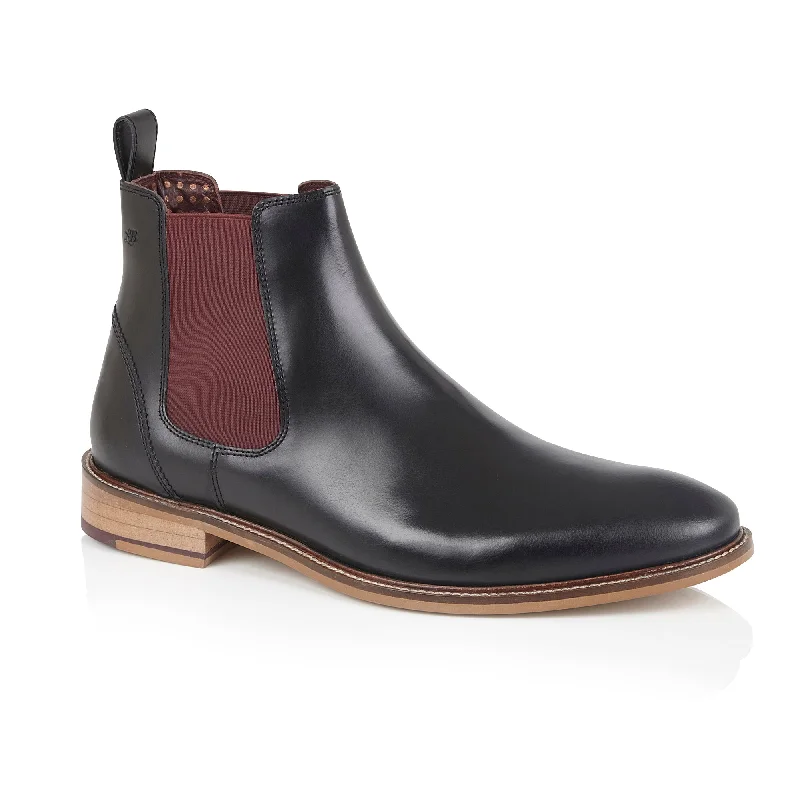 Chic Statement Hamilton Chelsea Boot Black