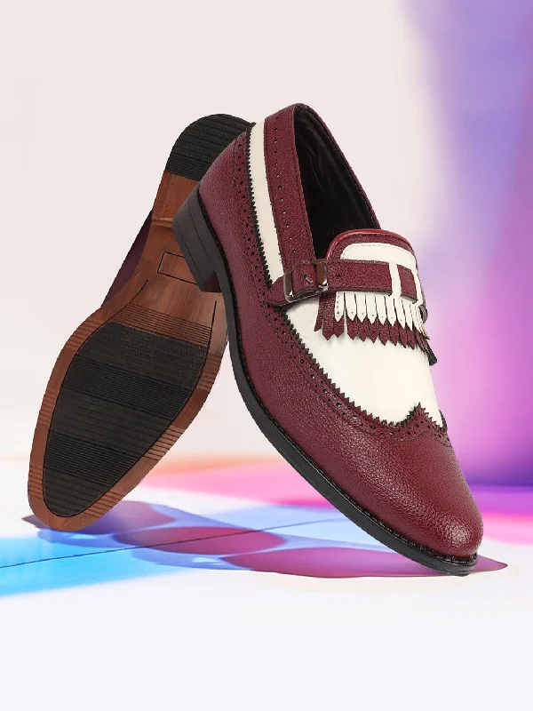 Versatile Glamour Men Party Cherry Single Strap Monk Slip On Shoes