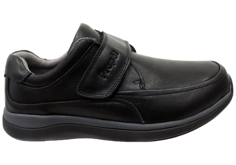 Aesthetic Appeal Propet Mens Parker 3E Extra Wide Leather Adjustable Strap Shoes