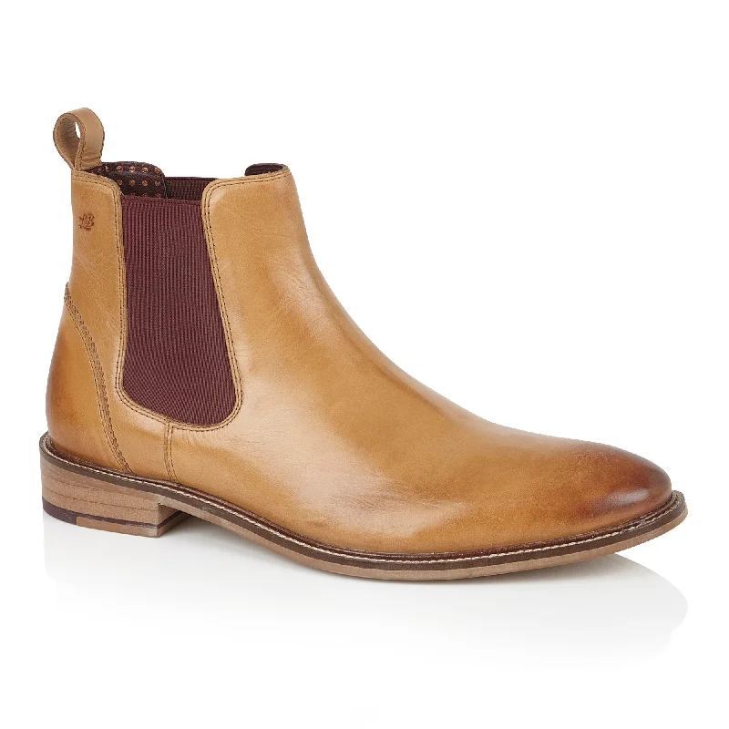 Exotic Prints Hamilton Chelsea Boot Tan