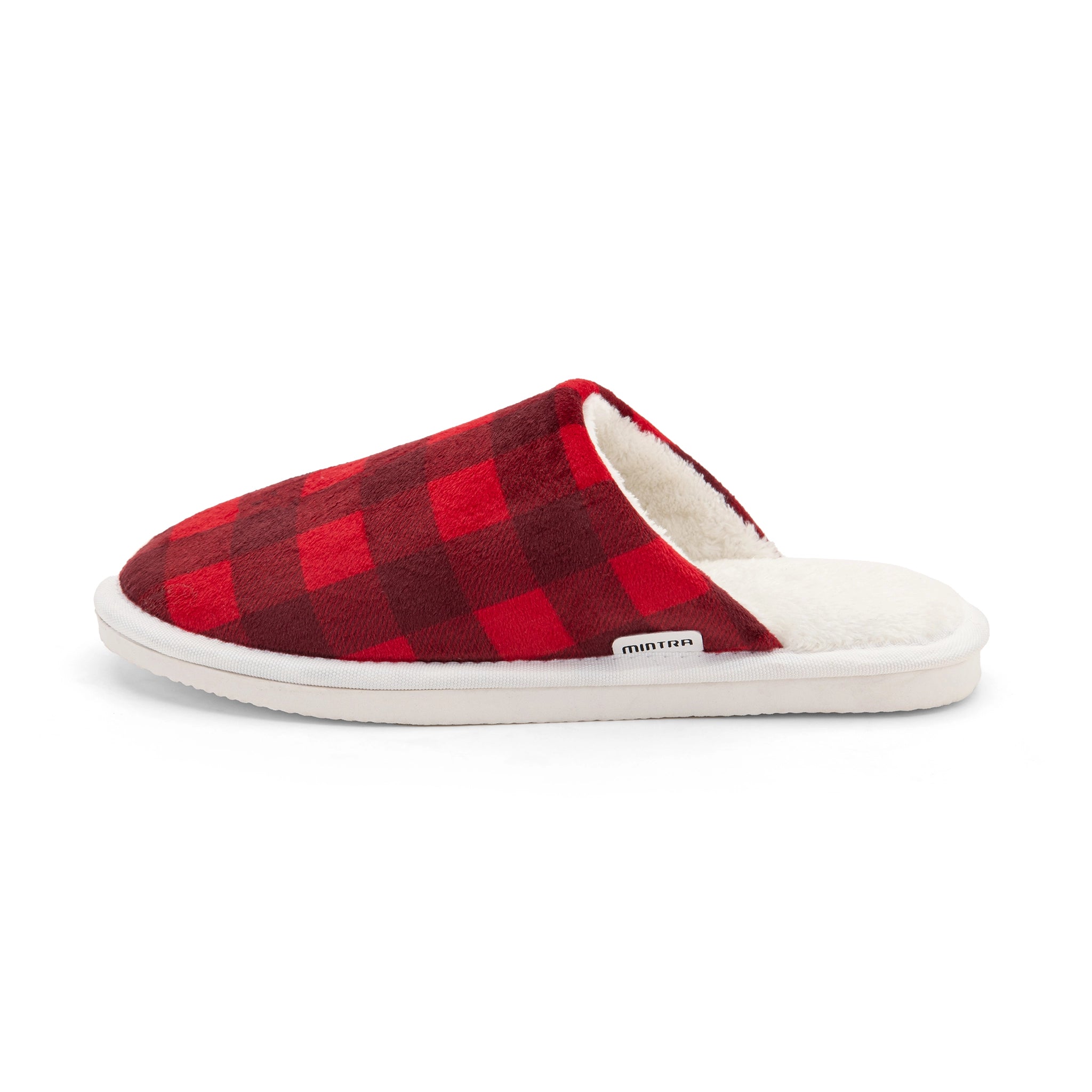 Sleek Finish Printed Winter Slipper - Men