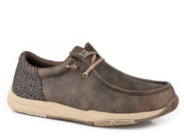 High-End Aesthetic Roper Men's Clearcut Casual Shoe in Vintage Brown