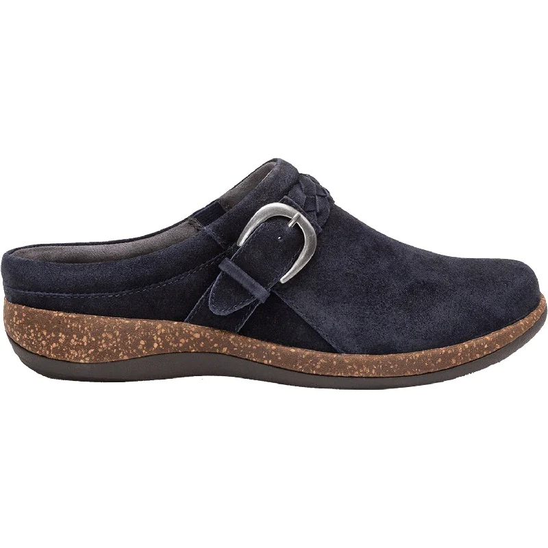 Chic Minimalism Women's Aetrex Libby Navy Suede