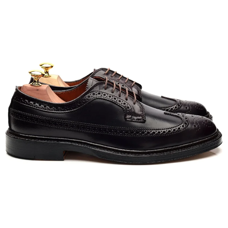 Street Style '975' Burgundy Cordovan Leather Derby Brogue UK 7.5 US 8 D