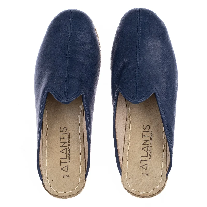 Opulent Design Men's Navy Slippers