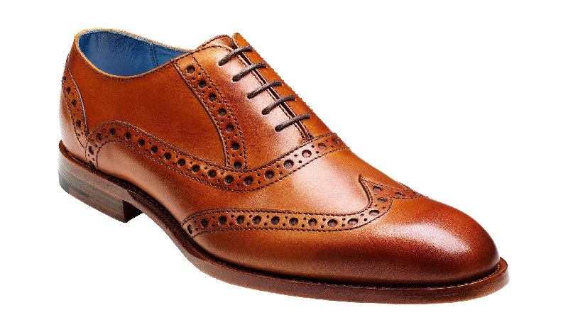Romantic Detailing Barker Grant English Brogue Shoe - Cedar Calf