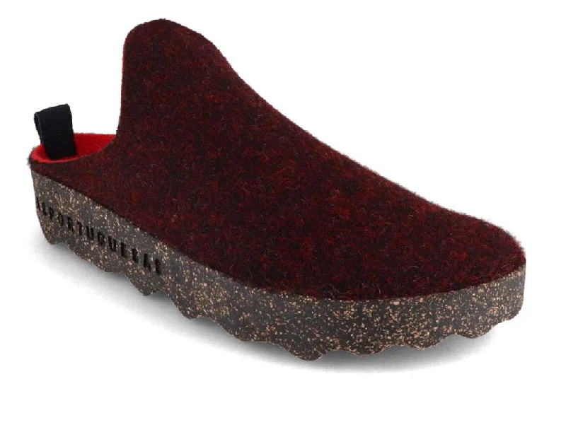 Glam Touch ASPORTUGUESAS Shoes | Felt Slippers Come, Merlot Double
