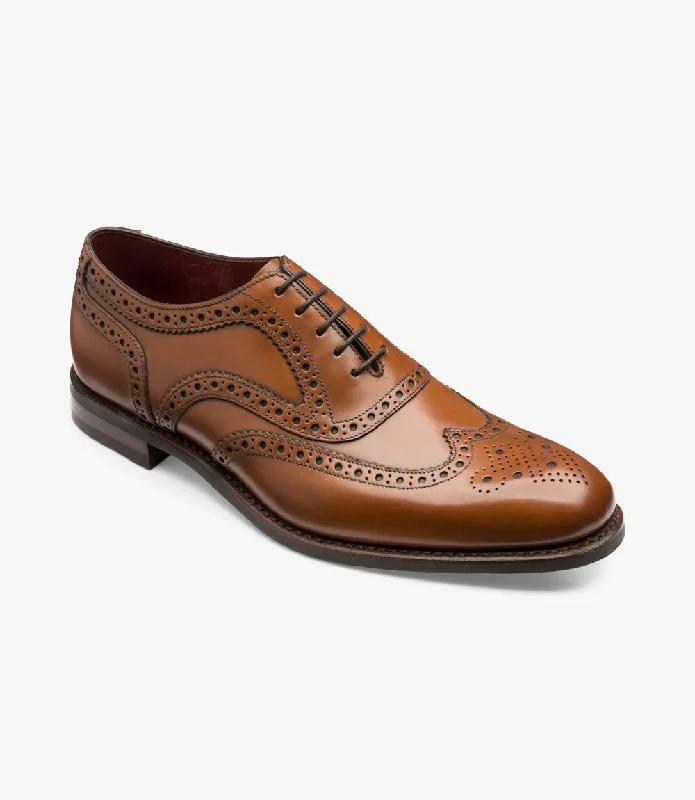 Graceful Charm LOAKE - KERRIDGE Stylish Oxford Brogue - Cedar