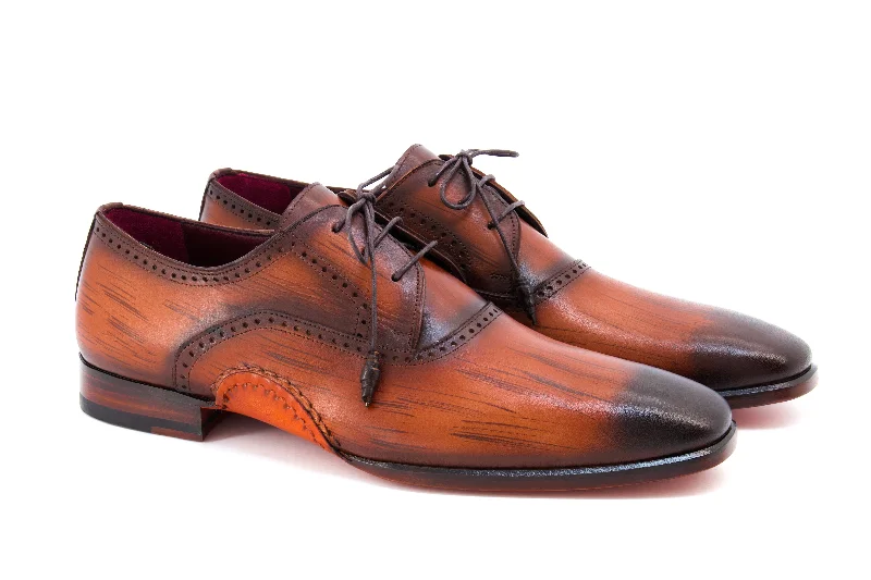 Subtle Glamour Santorini  Brogue Patina Dress Shoes - Brown