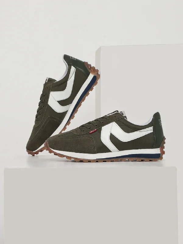 Opulent Design Men's Stryder Olive Casual Shoes