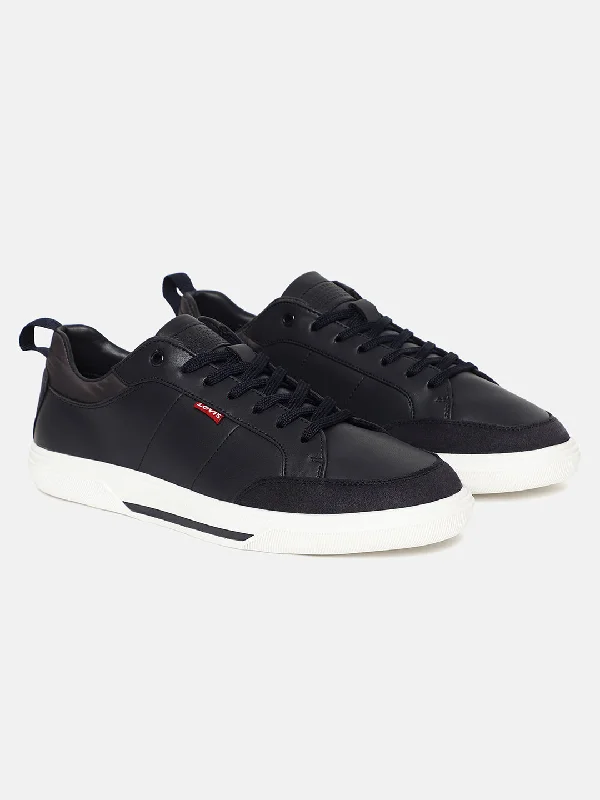 Luxury Aesthetic Men's Black Solid Shoes