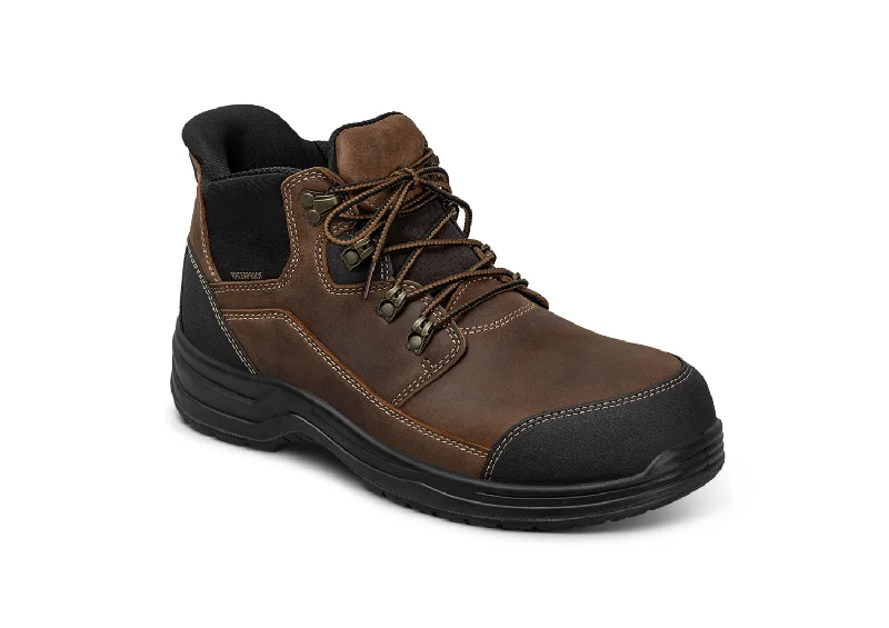 Chic Edge Graphite Hands-Free Work Boots - Brown