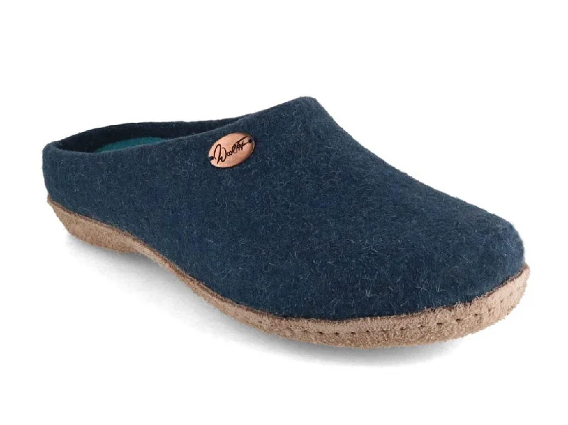 Trendy Look WoolFit® handmade Felt Slippers | Classic, blue