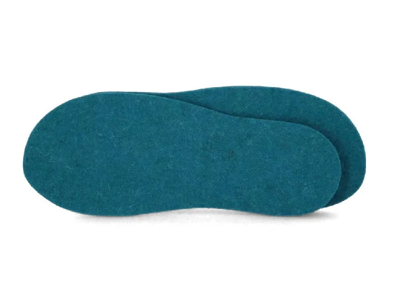 High Impact Colorful Felt Insoles in 5mm Thickness | WoolFit | teal