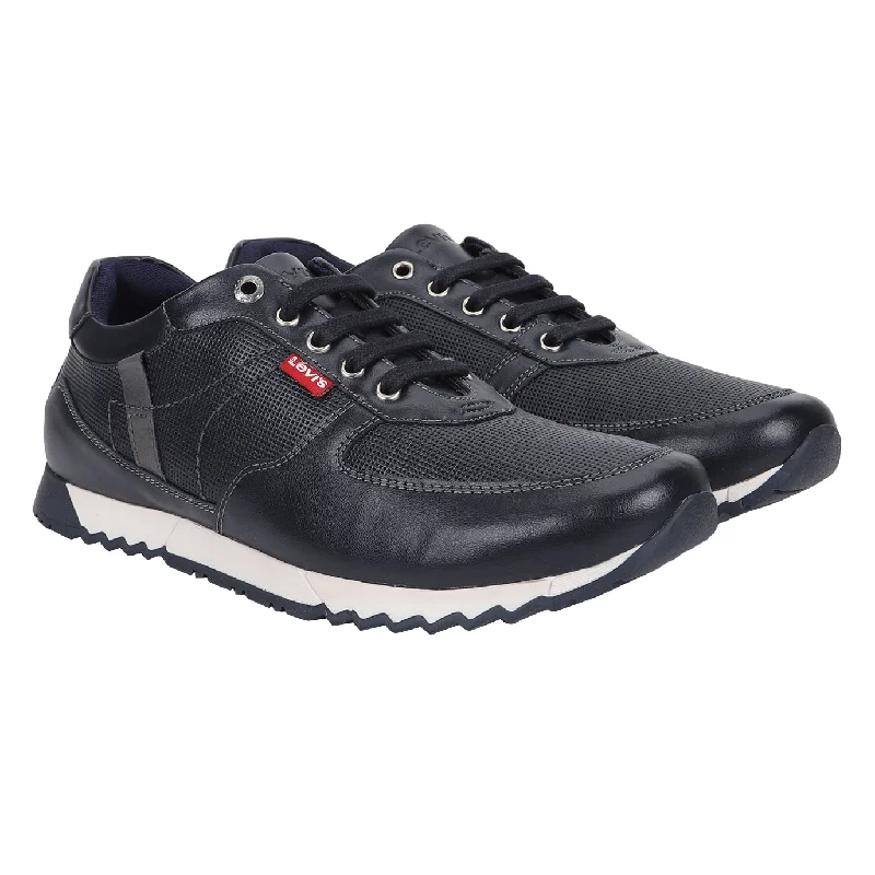Chic Minimalism Men's Blue Shoes