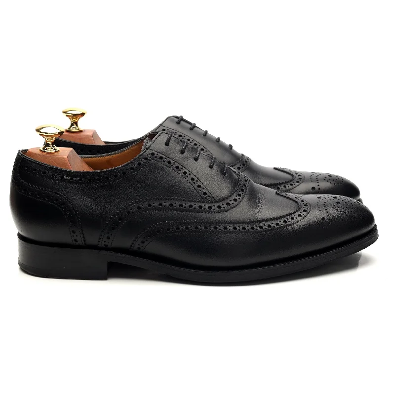 Iconic Appeal Herring 'Carnaby 2' Black Leather Oxford Brogue UK 9 G