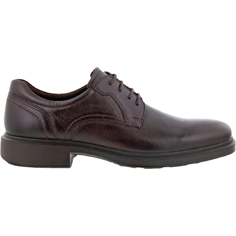 Rich Aesthetic Men's Ecco Helsinki 2.0 Plain Toe Tie Mocha Leather