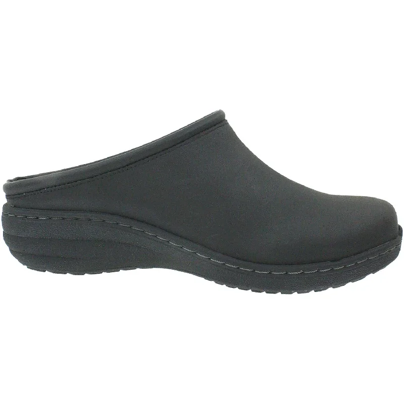 Sleek Structure Women's Aetrex Robin Black Oiled Leather