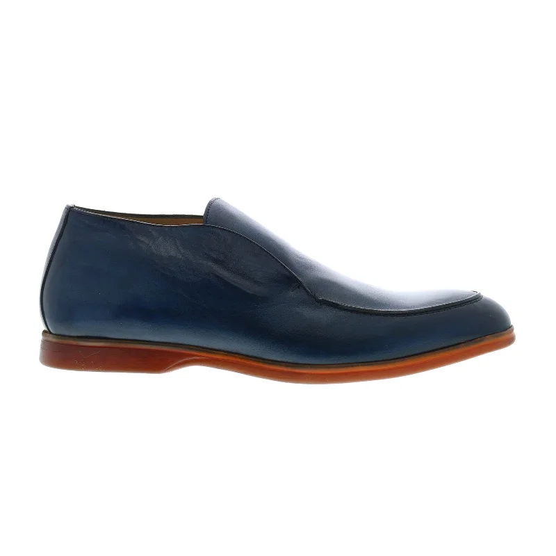 Unique Patterns Pastori by Di Bianco Valens Trotter Mens blue Loafers & Slip Ons Casual Shoes