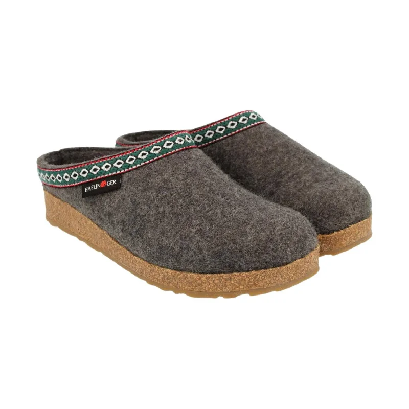 Fashion Innovation Haflinger Classic Wool Grizzly Clog - Grey
