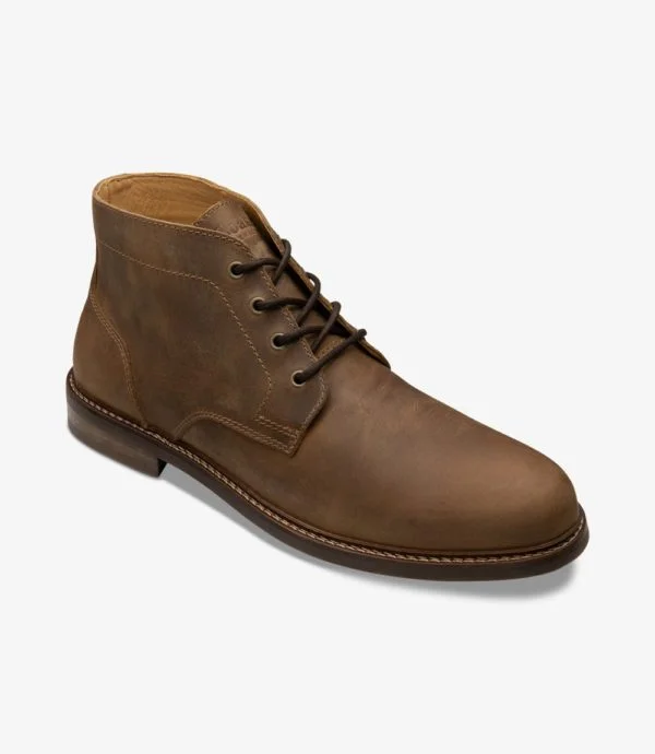 Sleek Sophistication LOAKE Gilbert Boot - Brown Oiled Nubuck