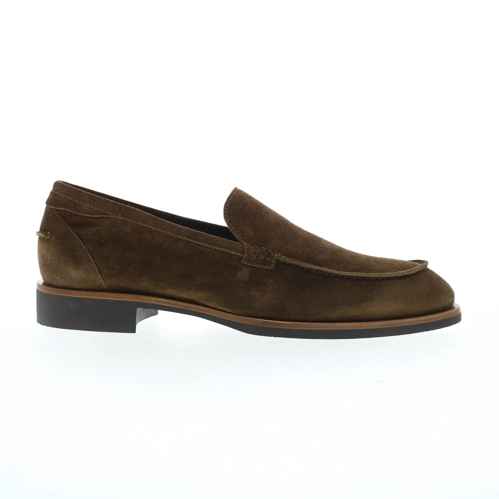 Minimal Edge Di Bianco Etna Suede Mens Brown Suede Loafers & Slip Ons Casual Shoes