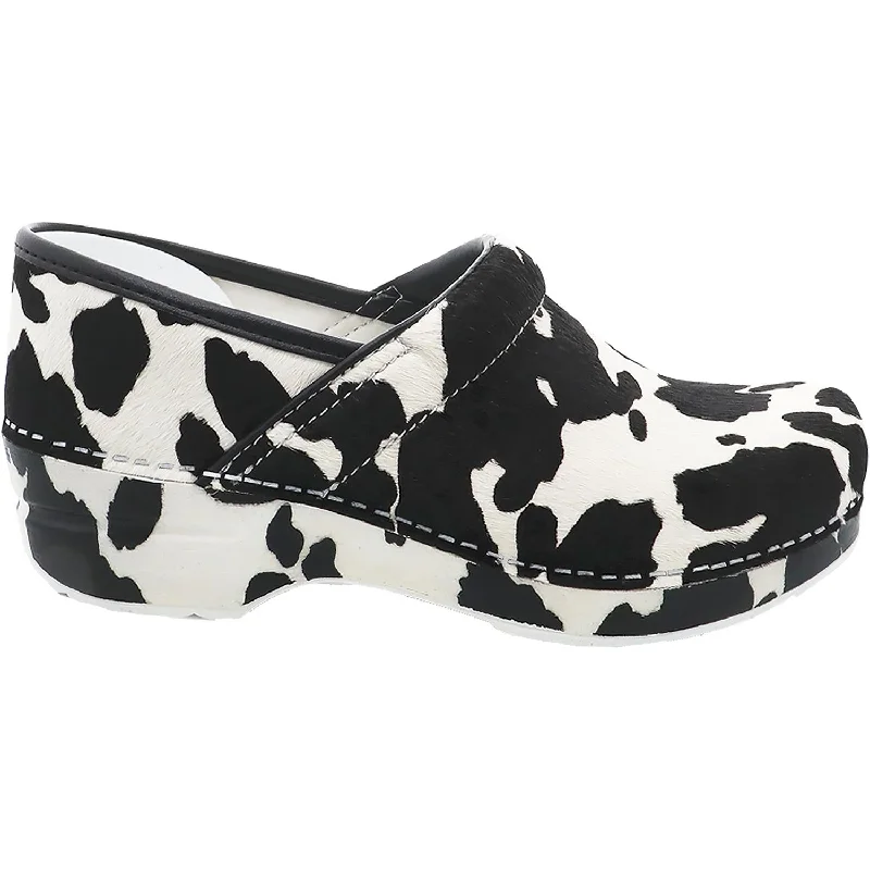 Contemporary Chic Women's Dansko Professional Clog Cow Print Haircalf