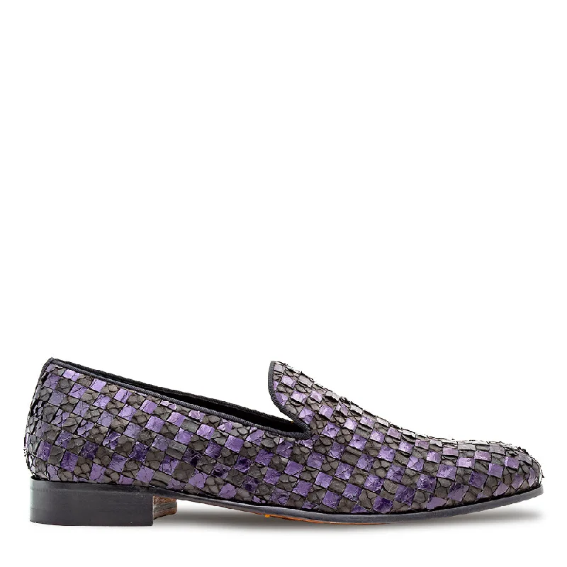 Polished Look Woven Snake Venetian Loafer