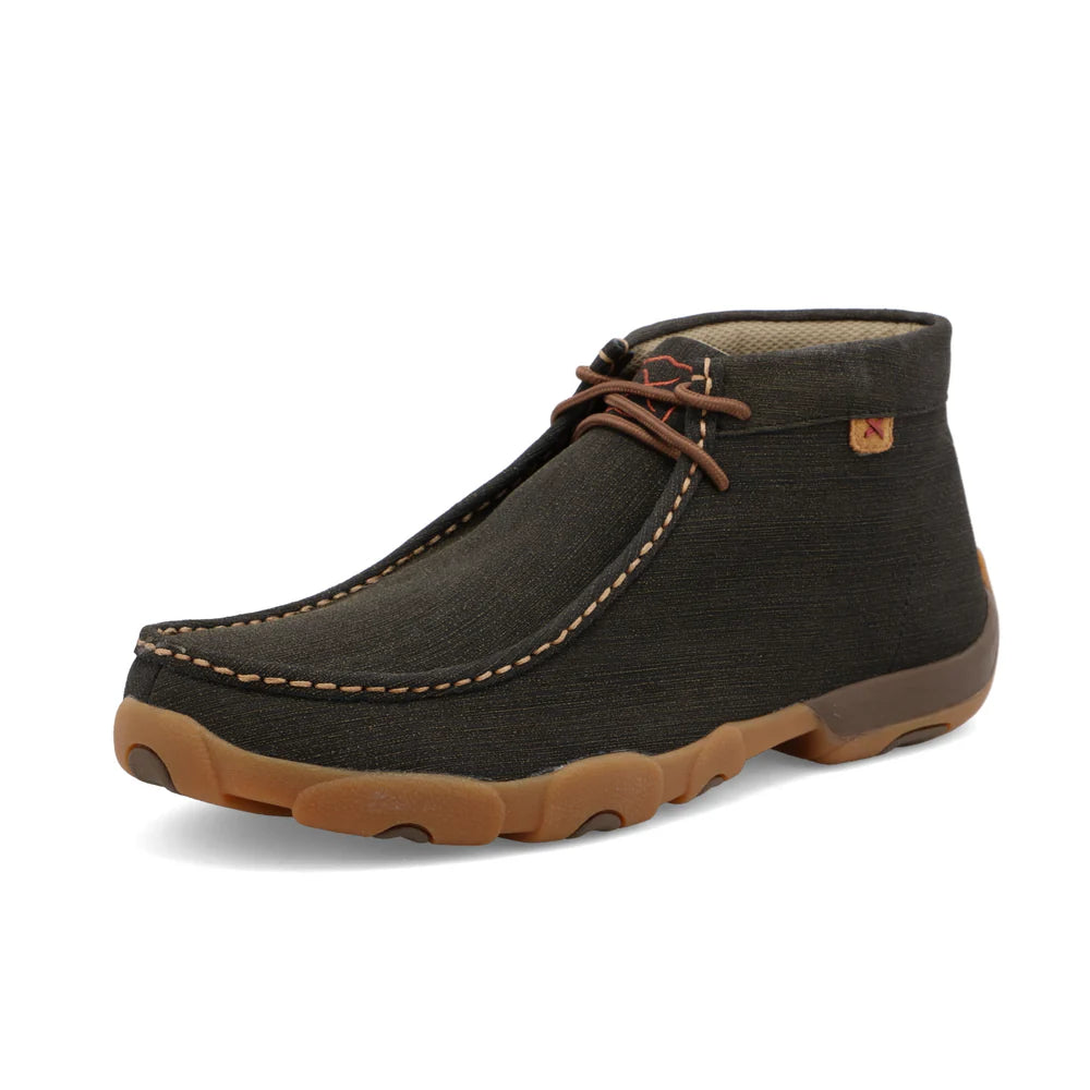 City Chic Twisted X Men's Chukka Driving Moc in Charcoal