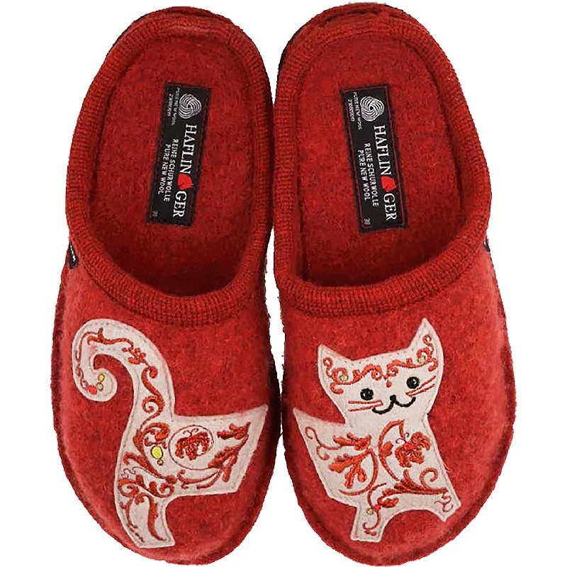 Contemporary Twist Women's Haflinger Lizzy Terra Cotta Wool