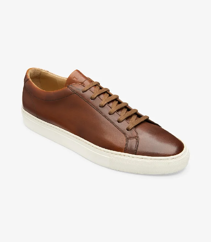 Glam Touch LOAKE  Sprint - Leather Sneakers -  Chestnut
