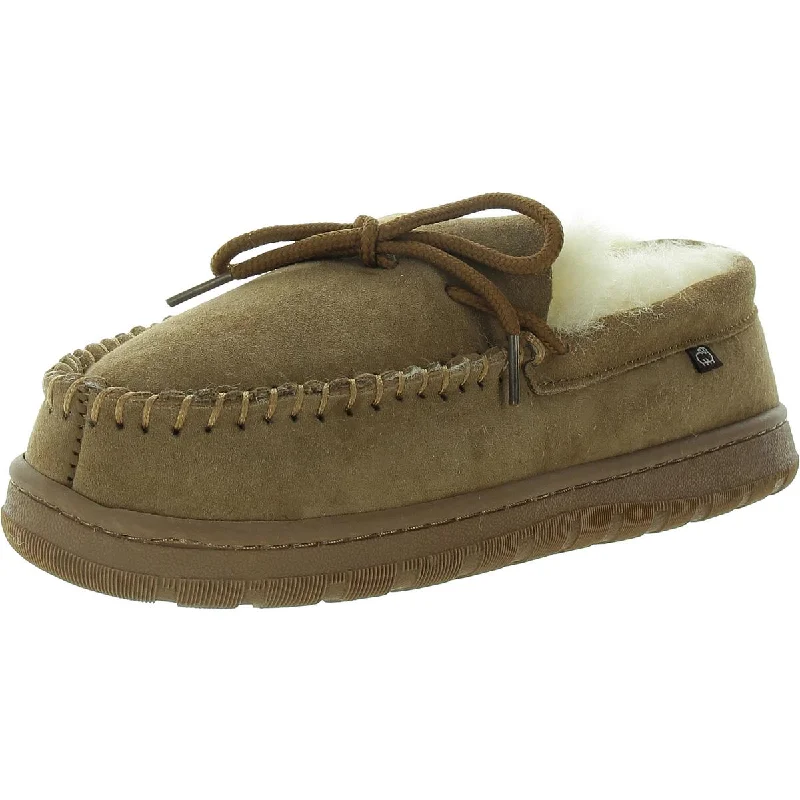 Seasonal Trend Doubleface Mens Comfort Insole Suede Moccasin Slippers