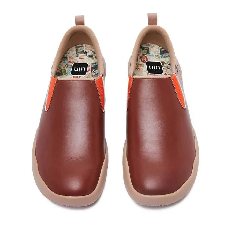 Graceful Poise Cuenca Burgundy Split Leather Men