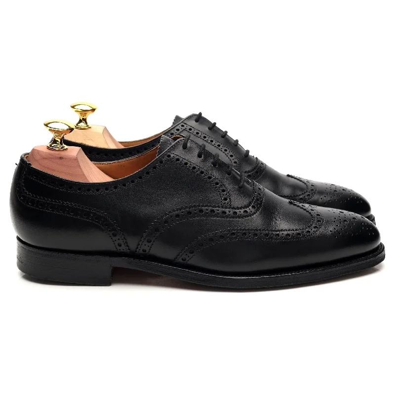 Trendy Look Shipton & Heneage 'Albemarle' Black Leather Oxford Brogues UK 7 E