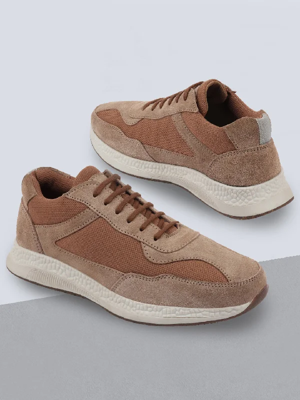 Retro Vibes Men Cheeku Suede Leather Lace Up Casual Sneaker Shoes