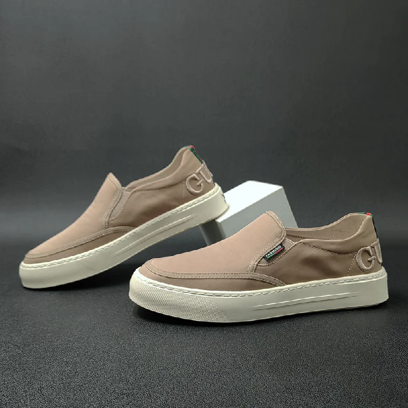 Refined Details Men Minimalist Breathable Canvas Casual Loafers