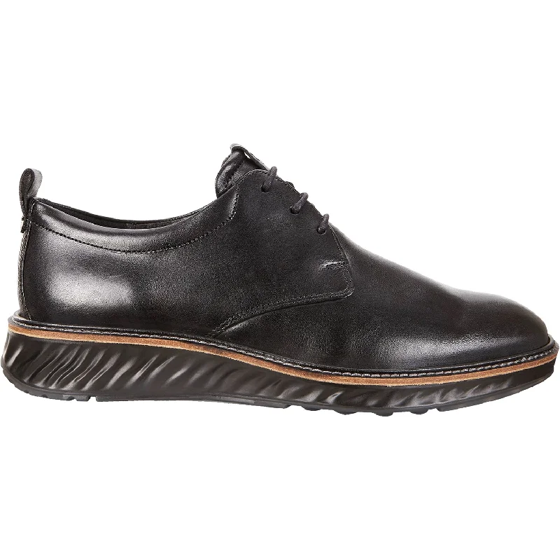 Timeless Allure Men's Ecco ST.1 Hybrid Plain Toe Black Leather