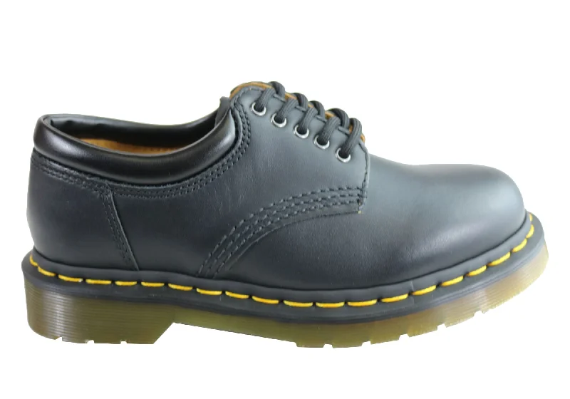 Ultra Sleek Dr Martens 8053 Black Nappa Lace Up Comfortable Unisex Shoes