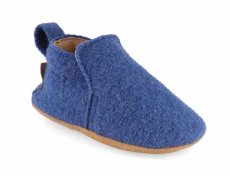 Timeless Beauty HAFLINGER Baby Slippers 'Hafli', pigeon blue