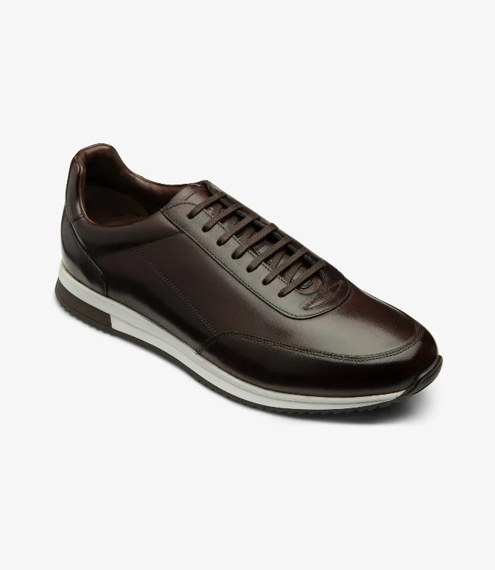 Graceful Charm LOAKE  Bannister - Leather Sneakers -  Dark Brown