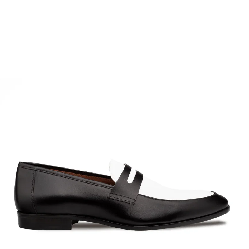 Subdued Elegance Two-Tone Penny Loafer