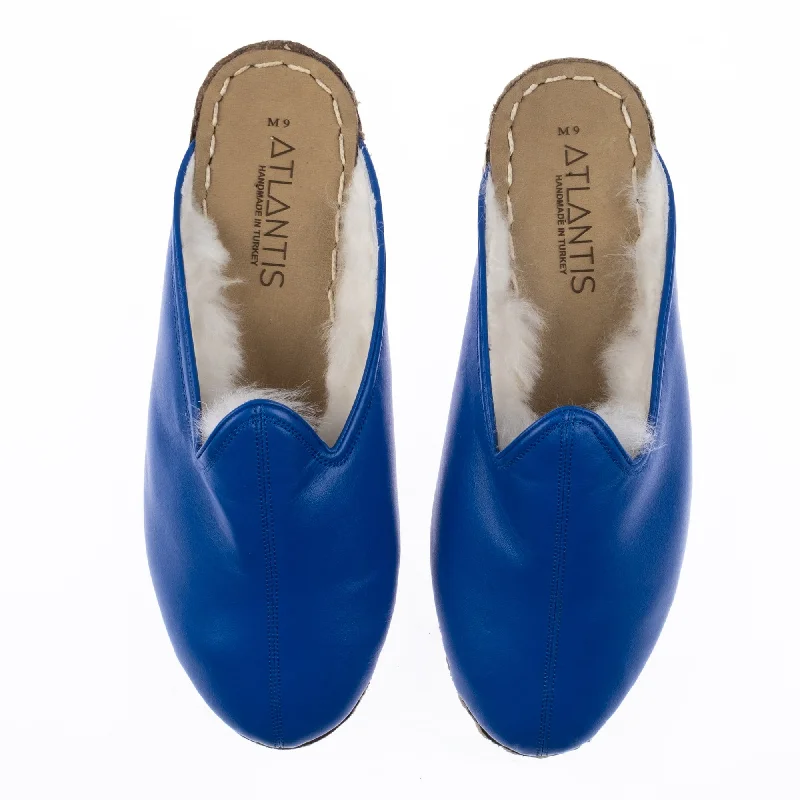 Chic Edge Men's Blue Shearlings