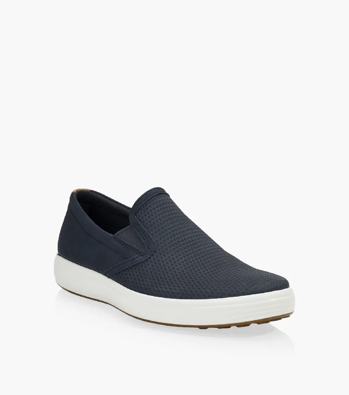 Art Deco Ecco Soft 7 Slip on 470484 Marine Men's